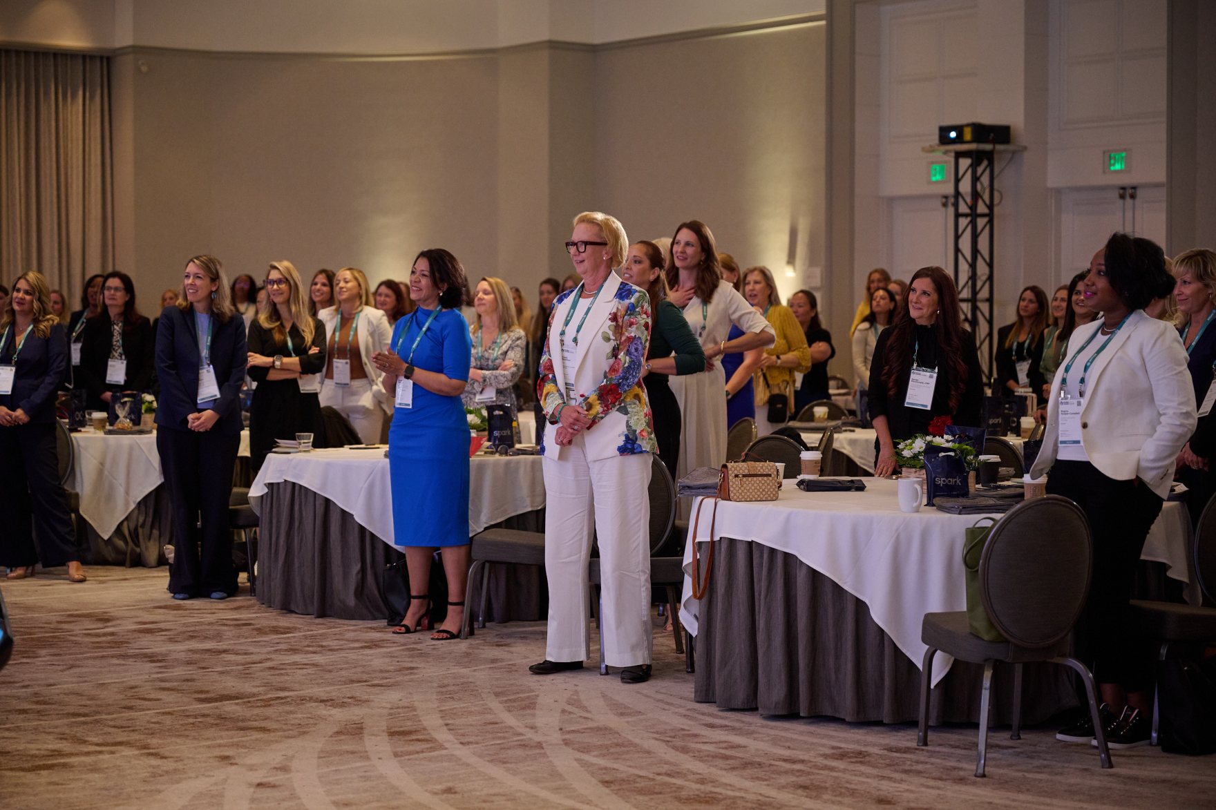 attendees during a session at Women Leading Travel Forum