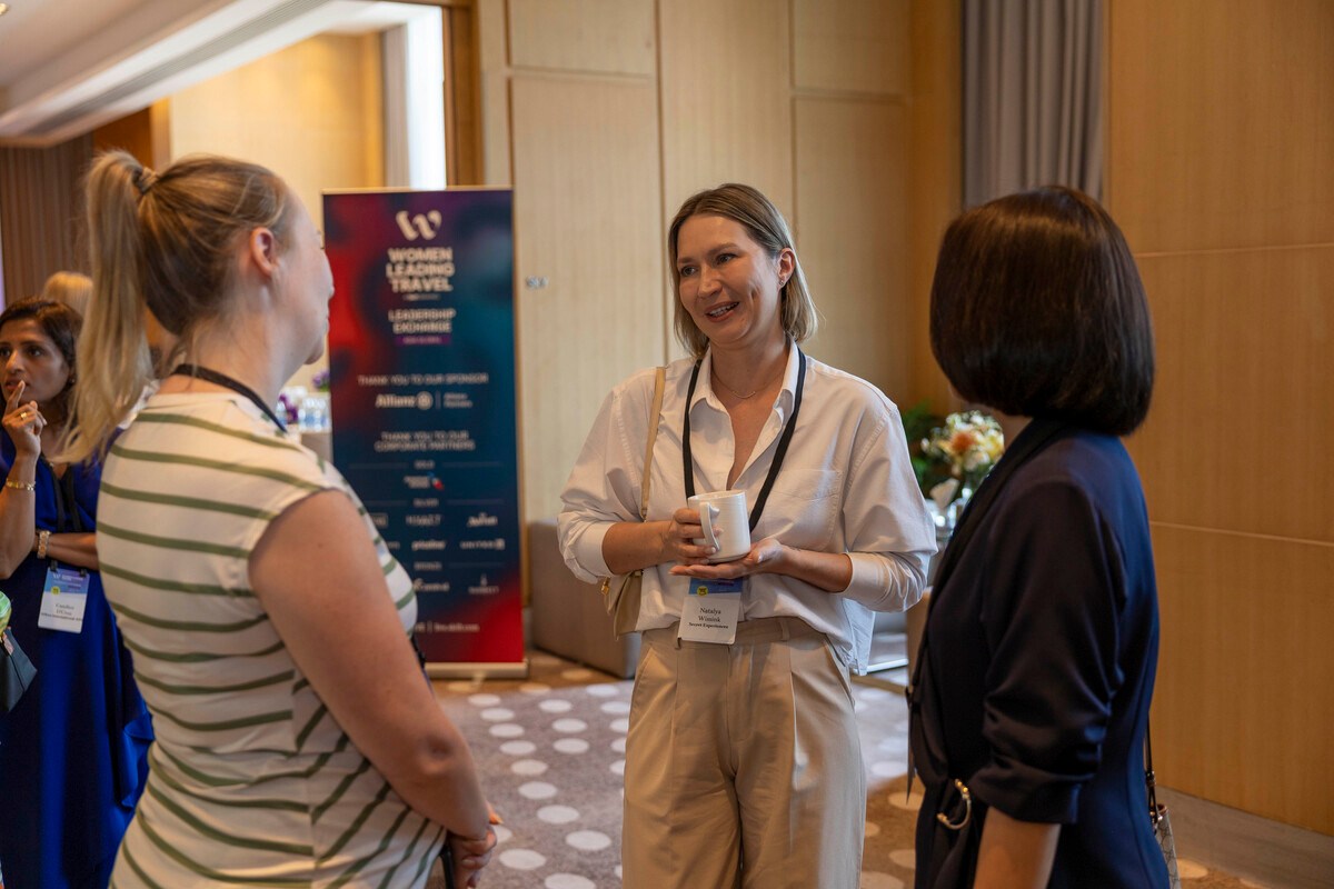 women executives networking at women leading travel leadership exchange Asia